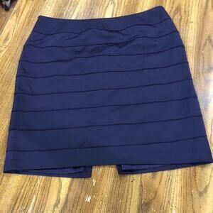 Purple Plum Tiered Office Casual Miniskirt Size 14